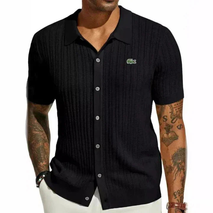 LAC0STE™Men's classic slim-fit shirt