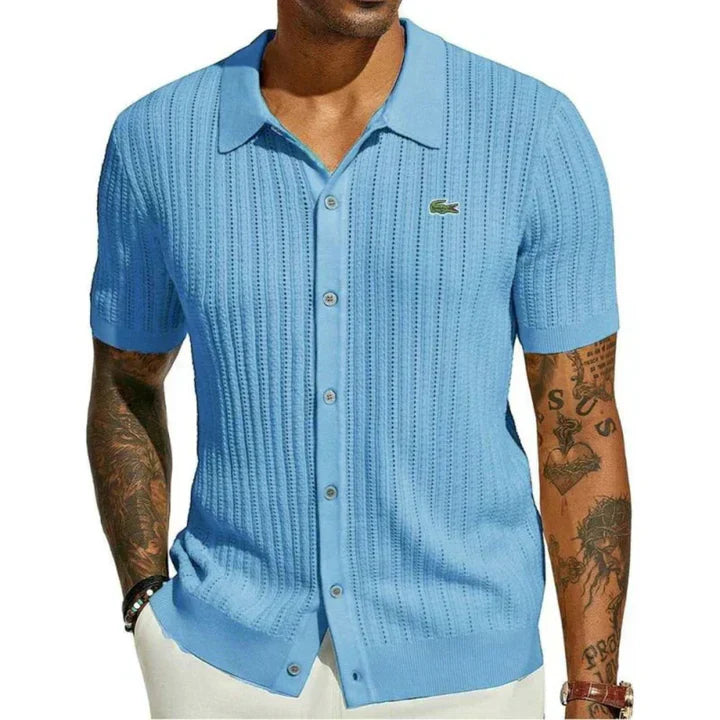 LAC0STE™Men's classic slim-fit shirt