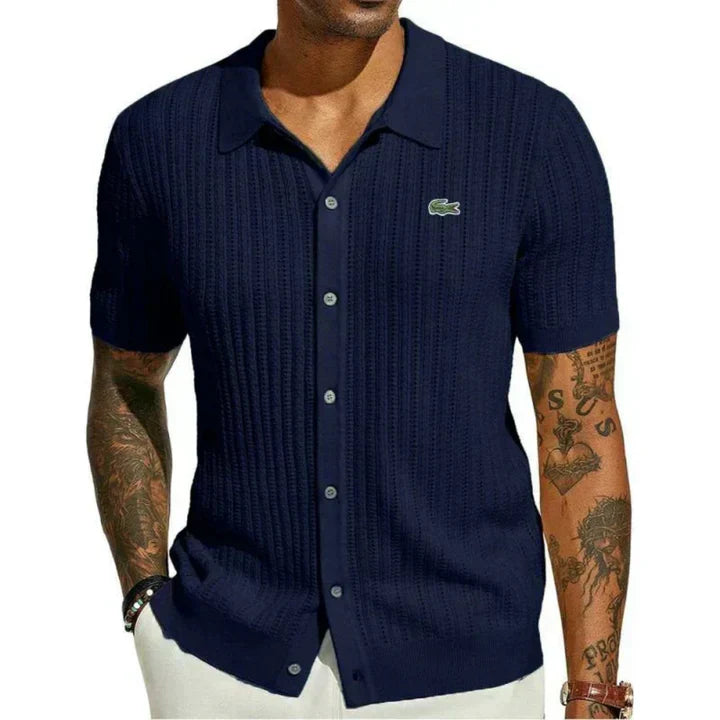 LAC0STE™Men's classic slim-fit shirt