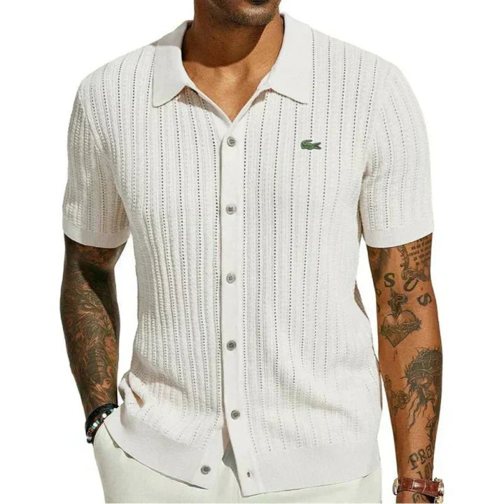 LAC0STE™Men's classic slim-fit shirt