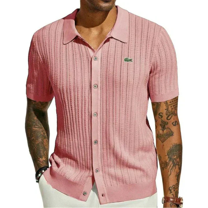 LAC0STE™Men's classic slim-fit shirt