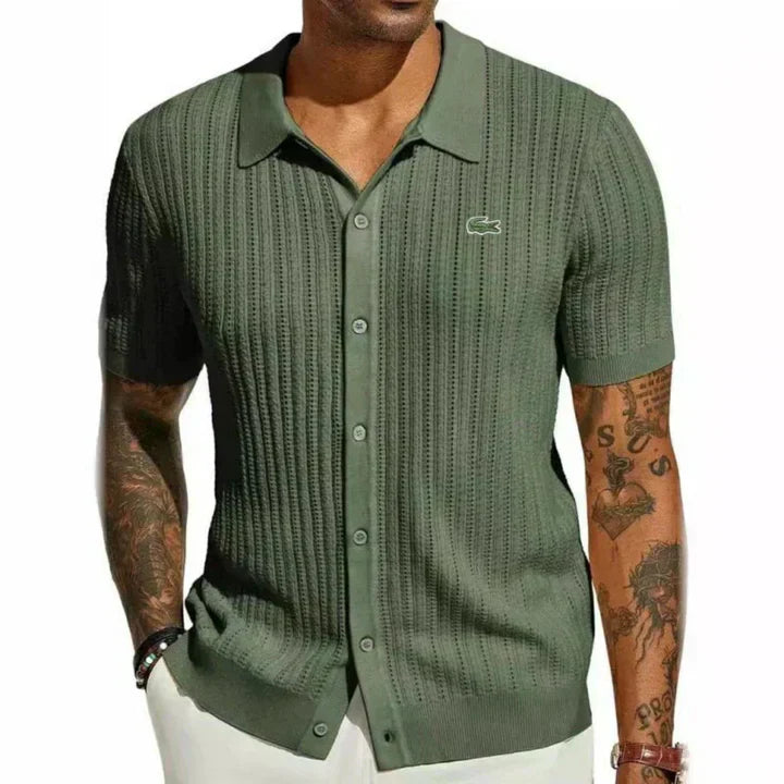 LAC0STE™Men's classic slim-fit shirt