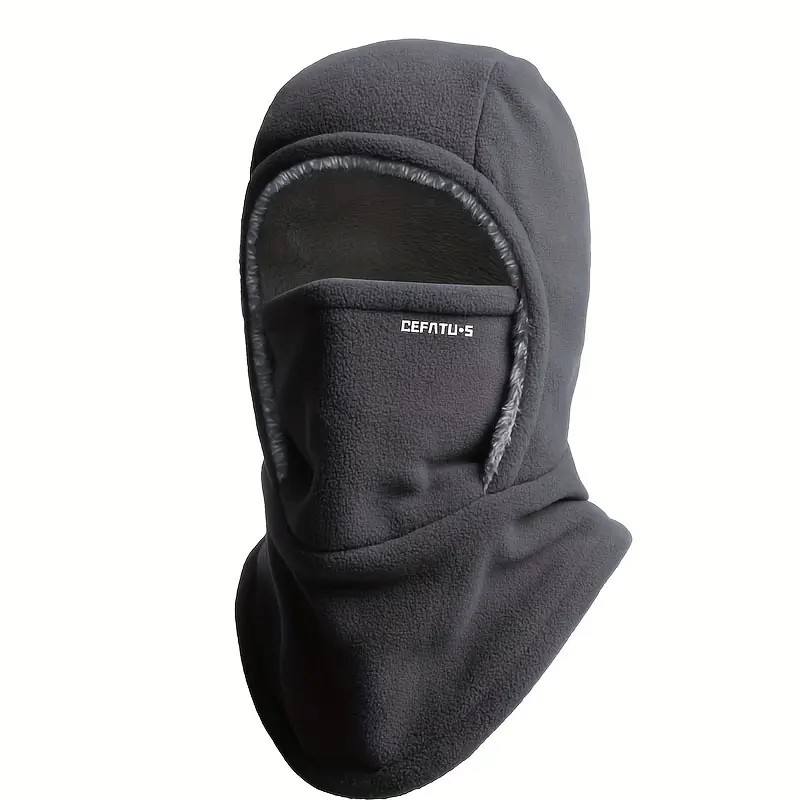 ThermaFleece Hood – Windproof winter hat, mask, and neck warmer
