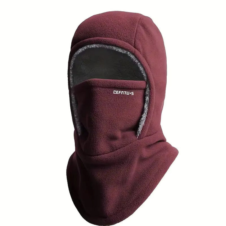 ThermaFleece Hood – Windproof winter hat, mask, and neck warmer